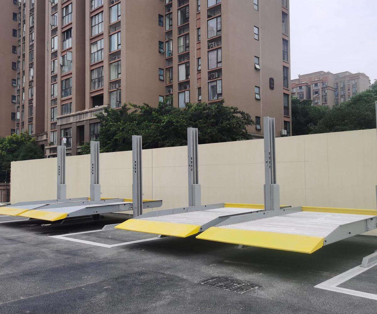 地下室簡易升降立體停車場回收