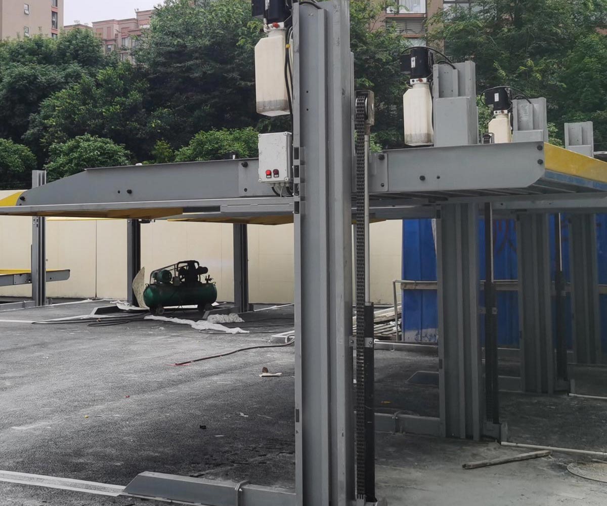 湖北家用簡易式機械停車庫拆除